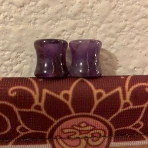 00 stone gauges, purple marble.